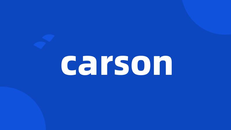 carson