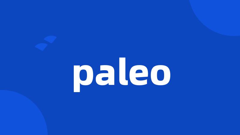 paleo