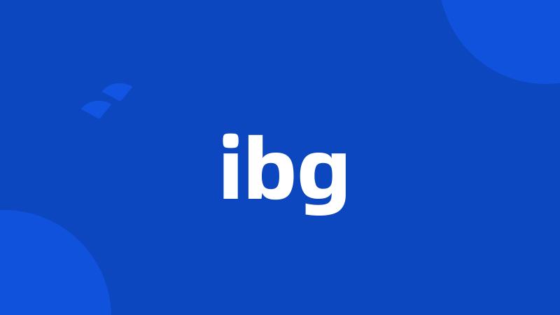 ibg