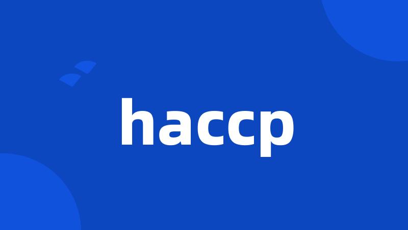 haccp