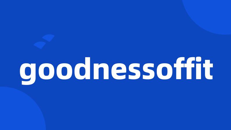 goodnessoffit