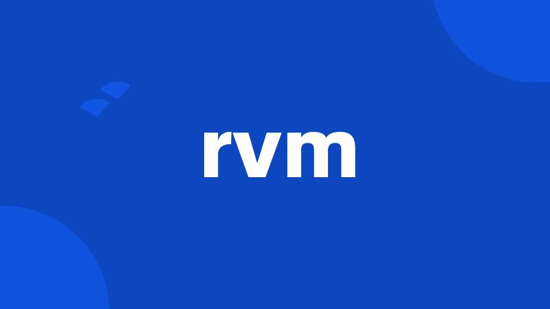 rvm