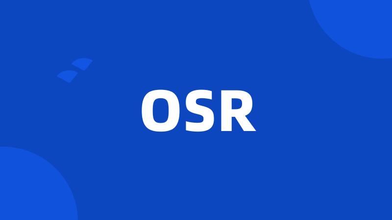 OSR