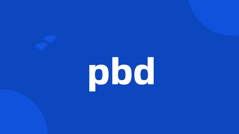 pbd