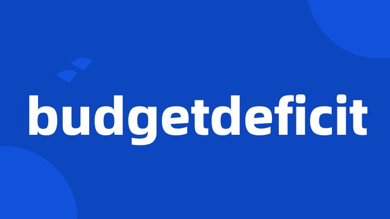 budgetdeficit