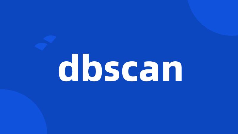 dbscan