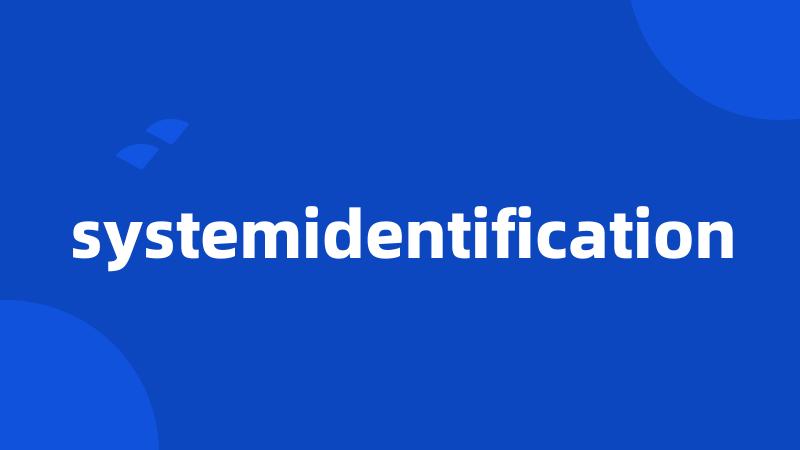 systemidentification