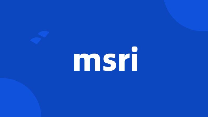 msri