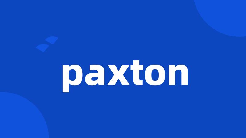 paxton