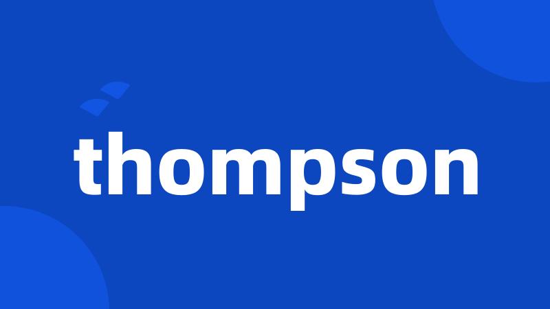 thompson