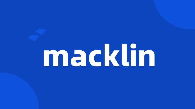 macklin