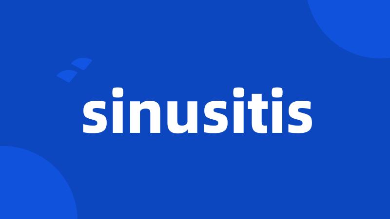 sinusitis