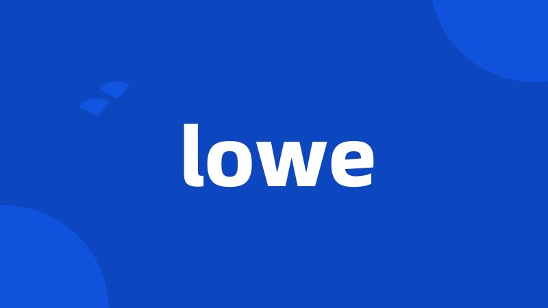 lowe