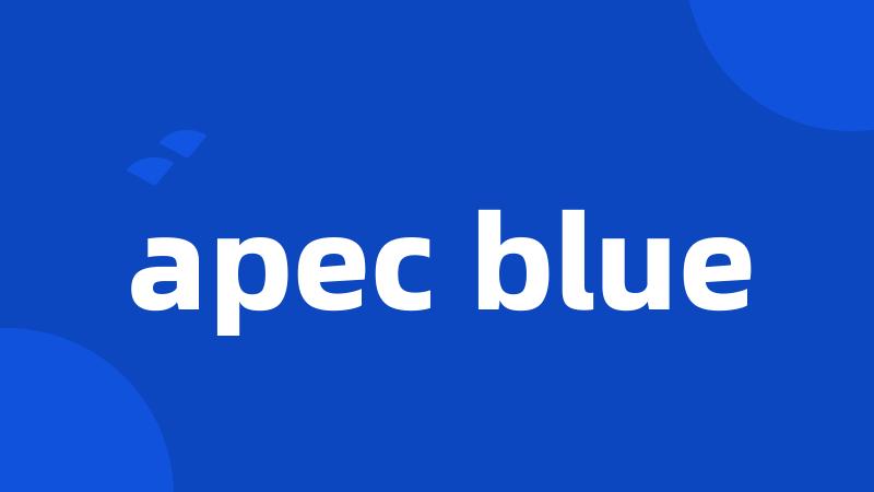 apec blue