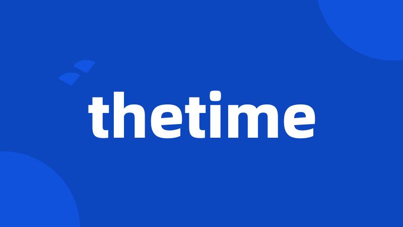 thetime