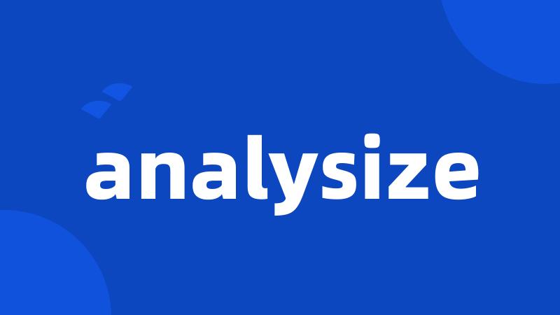 analysize