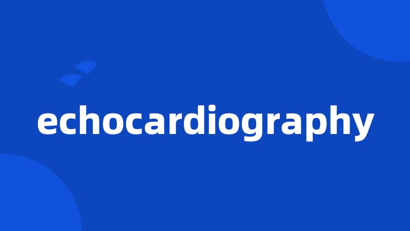 echocardiography