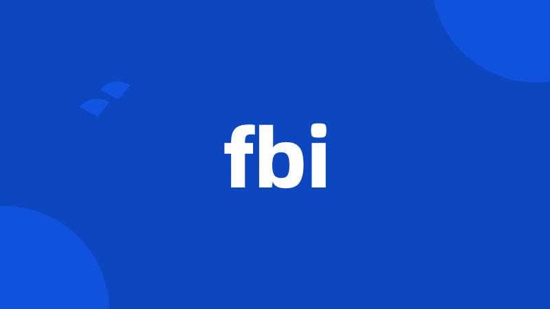 fbi