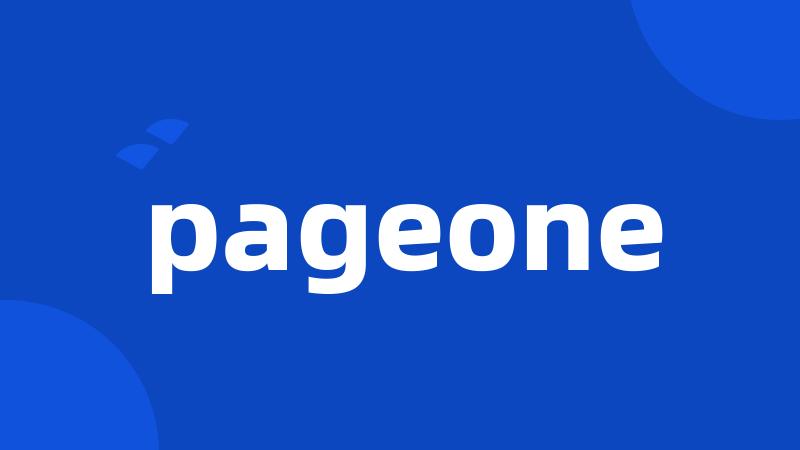 pageone