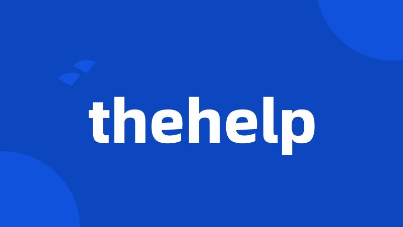 thehelp