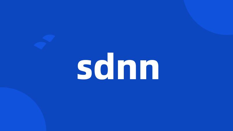 sdnn