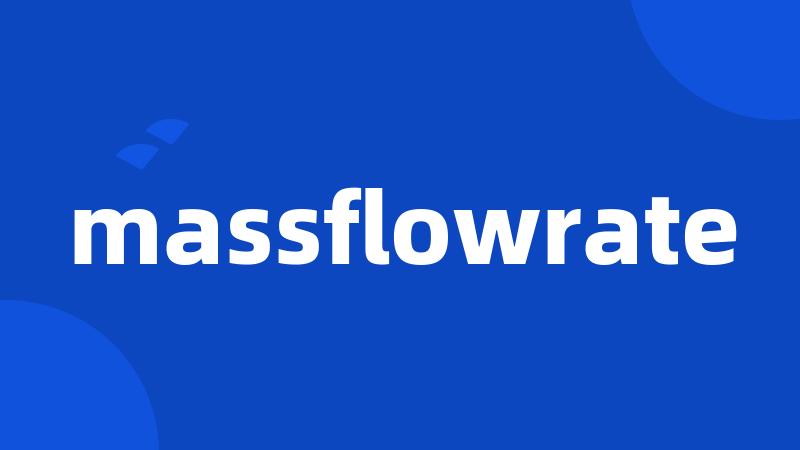 massflowrate