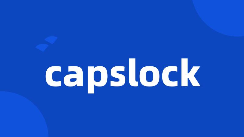 capslock