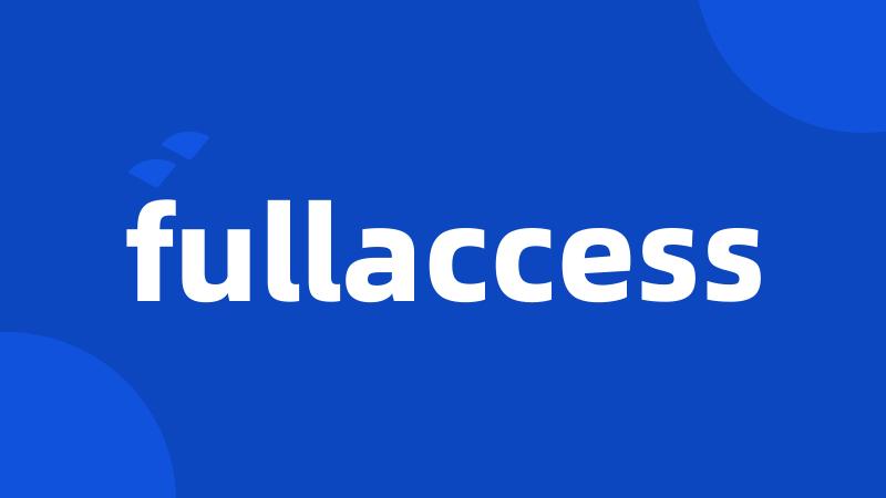 fullaccess