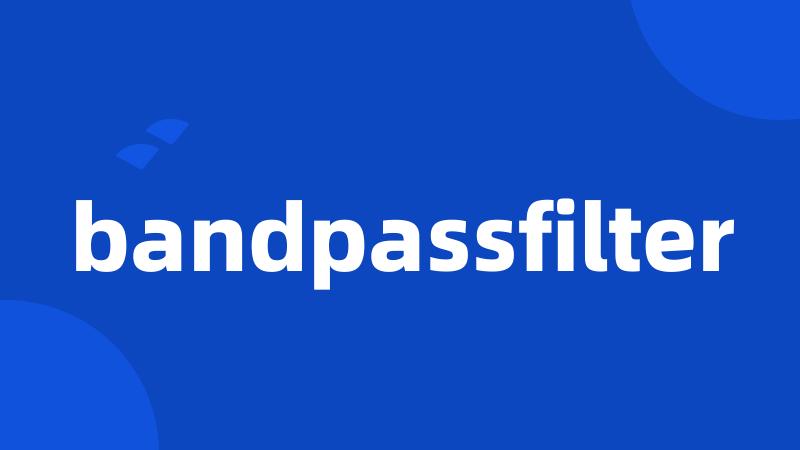 bandpassfilter