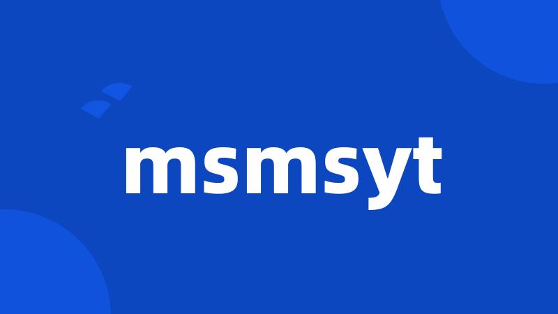 msmsyt