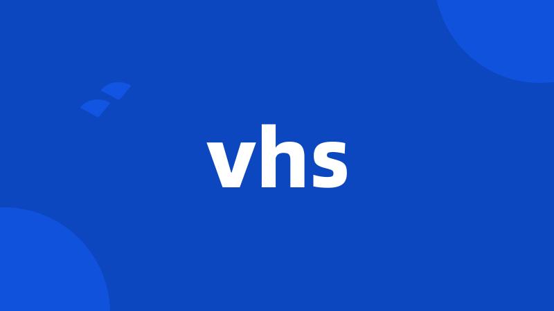 vhs