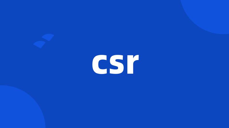 csr