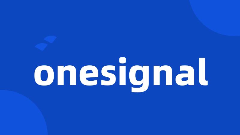 onesignal