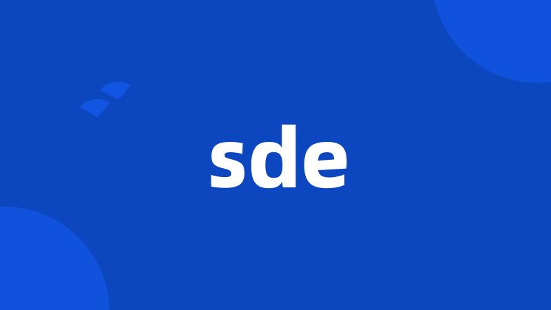 sde