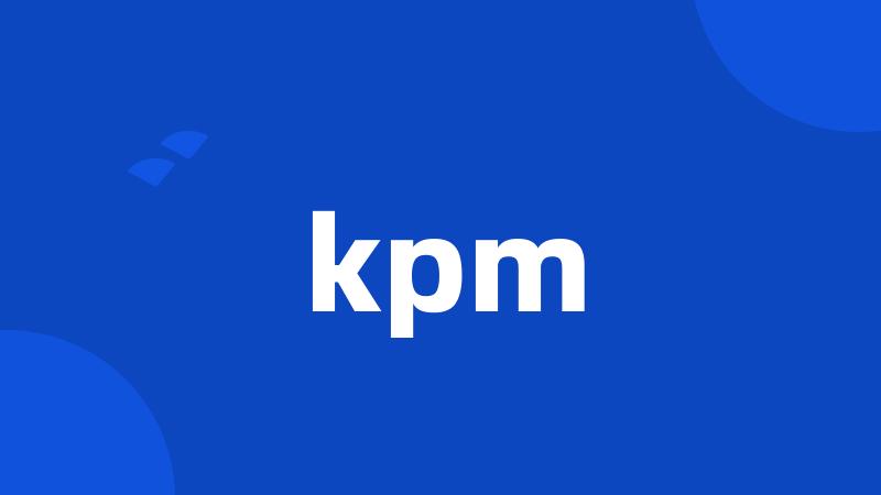 kpm