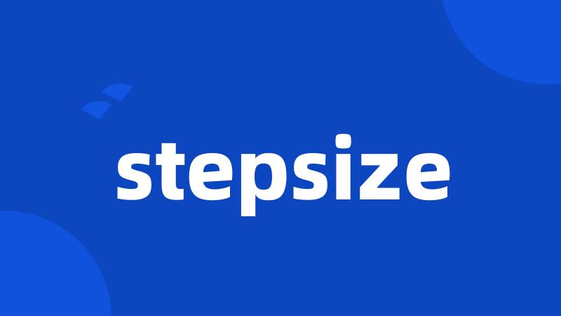 stepsize