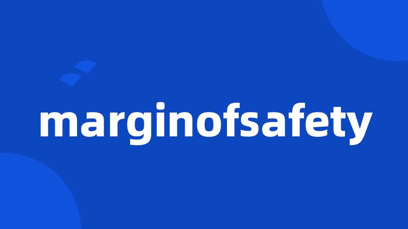 marginofsafety