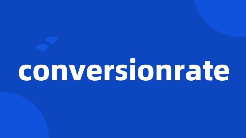 conversionrate