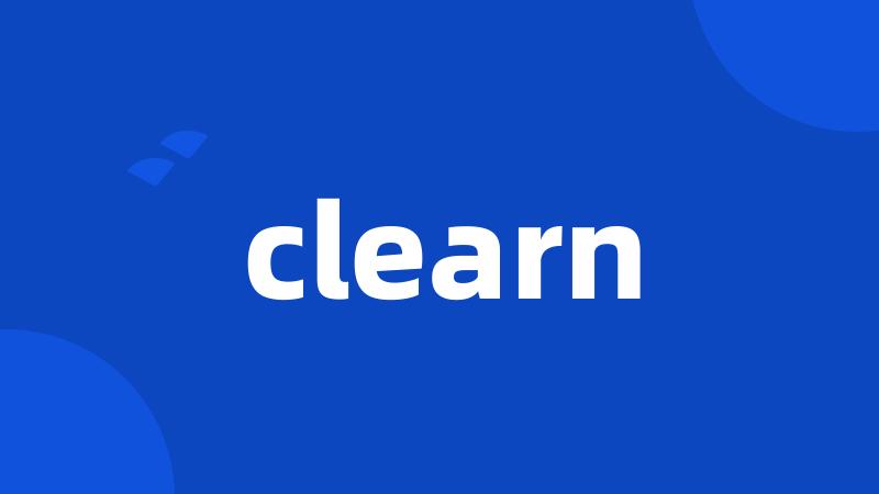 clearn