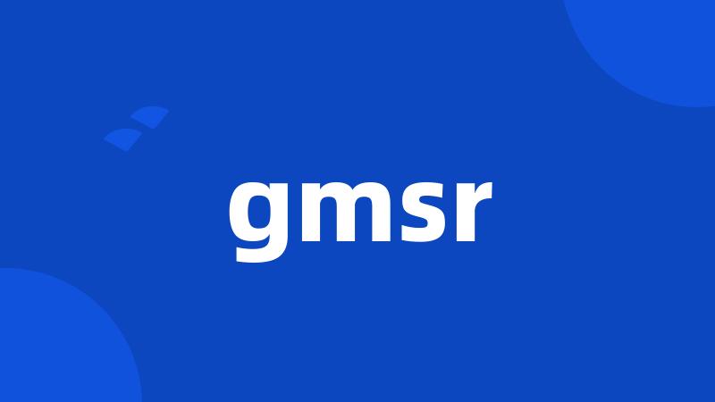 gmsr