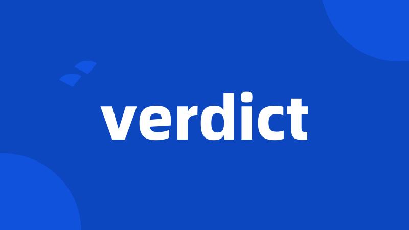 verdict