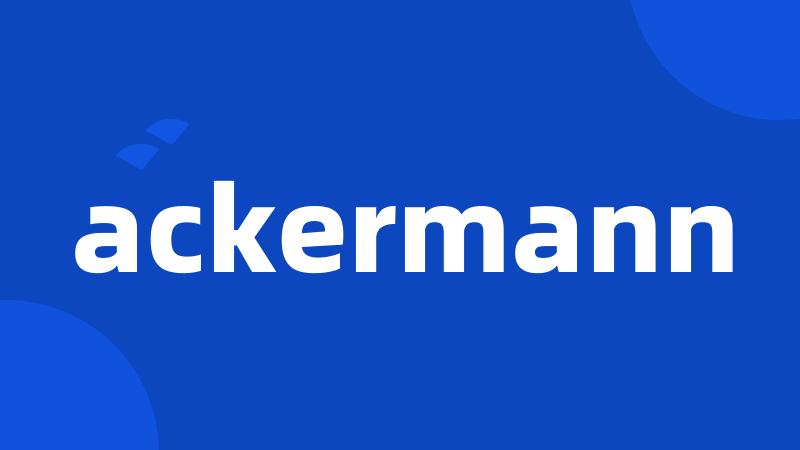 ackermann