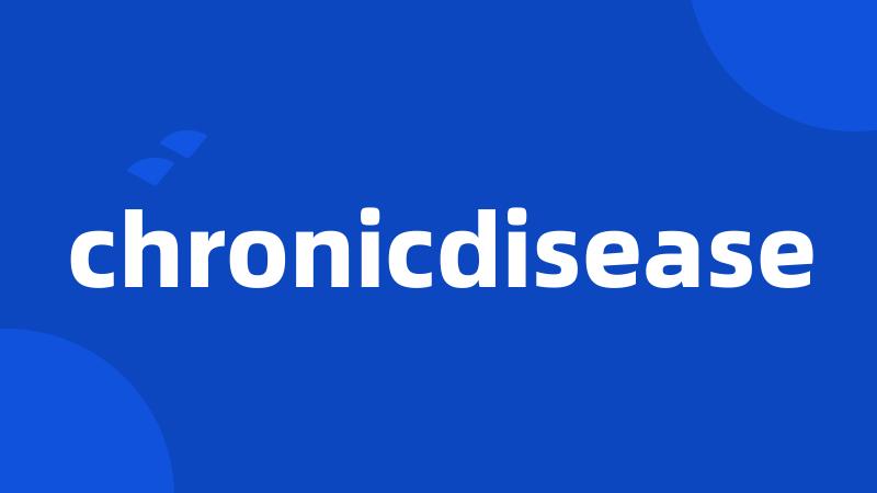 chronicdisease