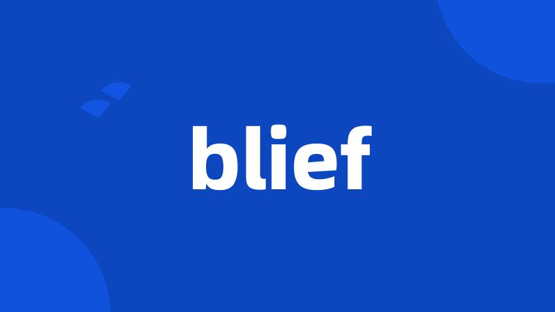 blief