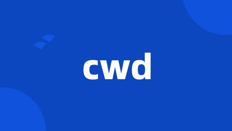 cwd