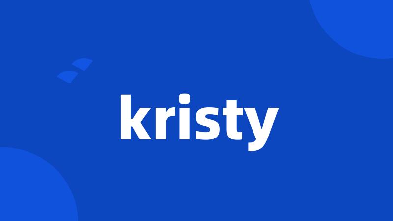 kristy