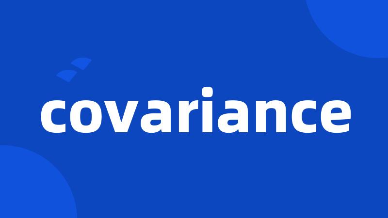 covariance