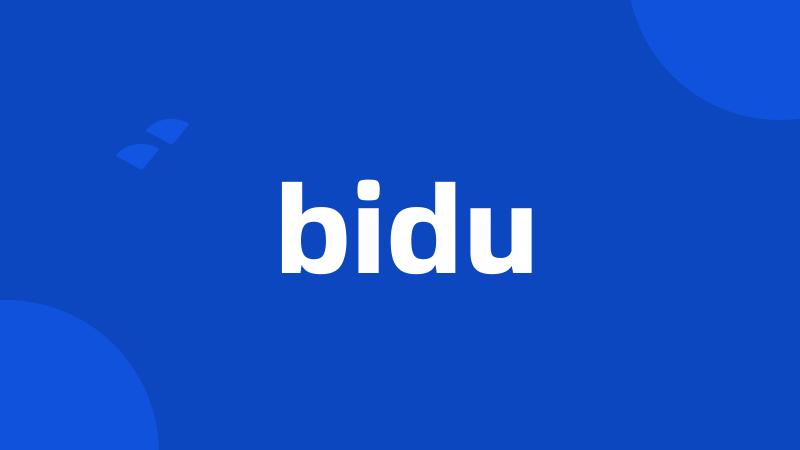 bidu