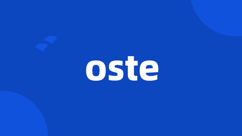 oste