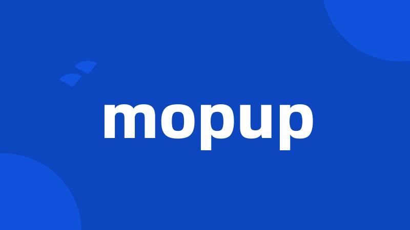 mopup